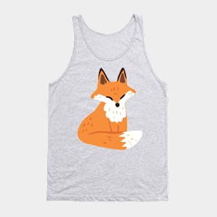 Cute Fox Sitting Tank Top